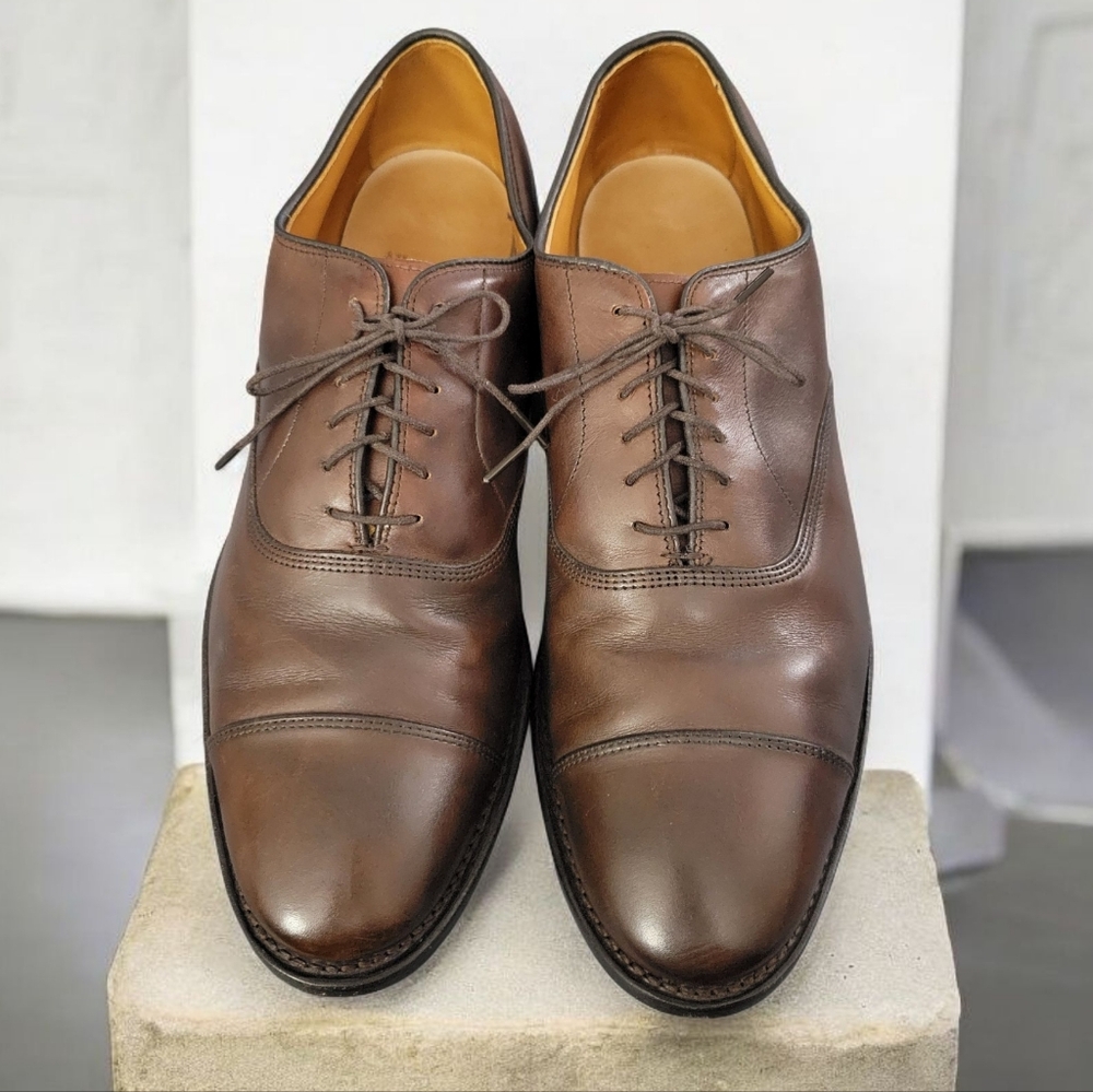Allen Edmonds Dark Brown Leather Oxfords Size 9.5
